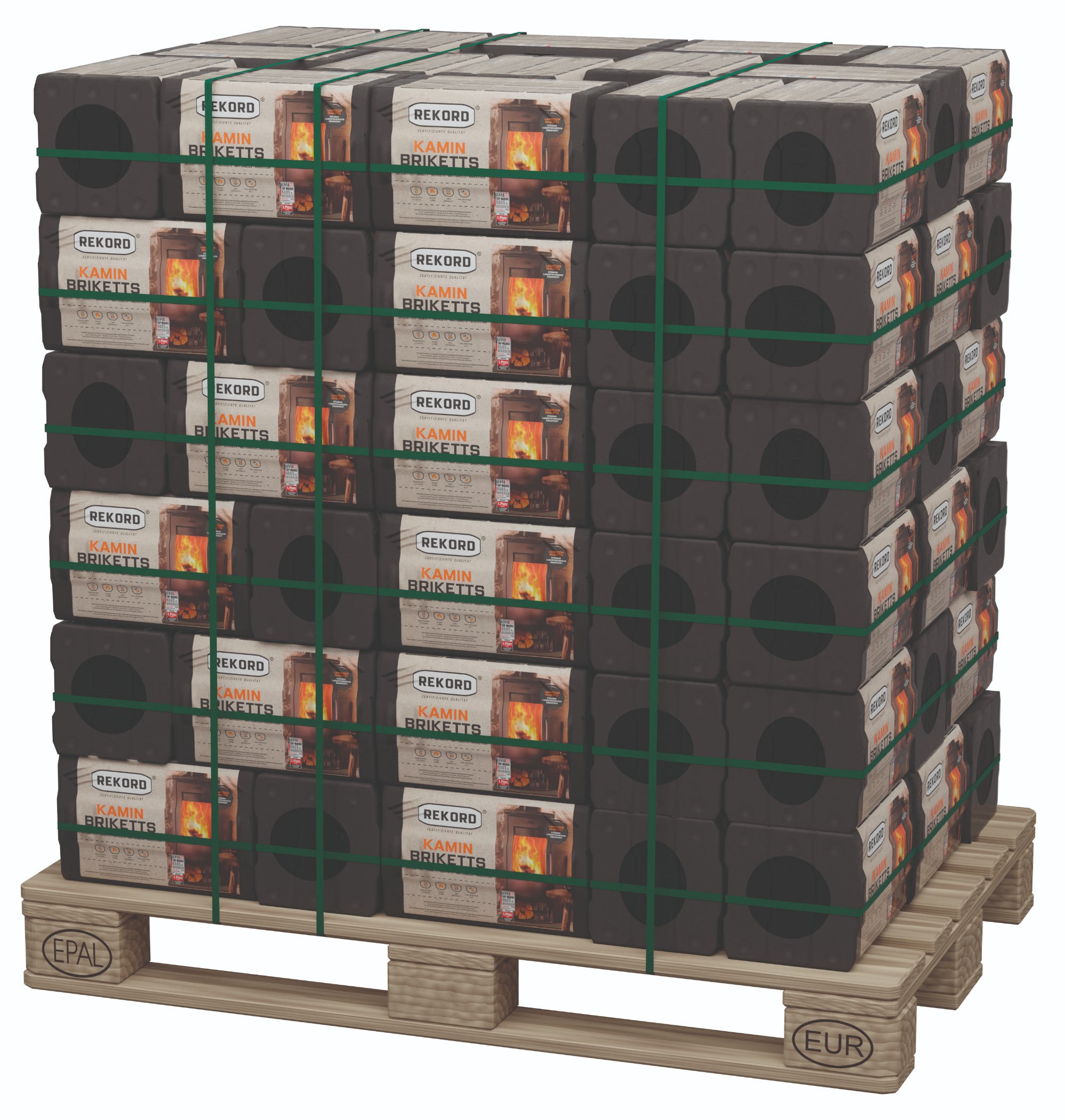 Original REKORD Kaminbriketts 10kg – Folie