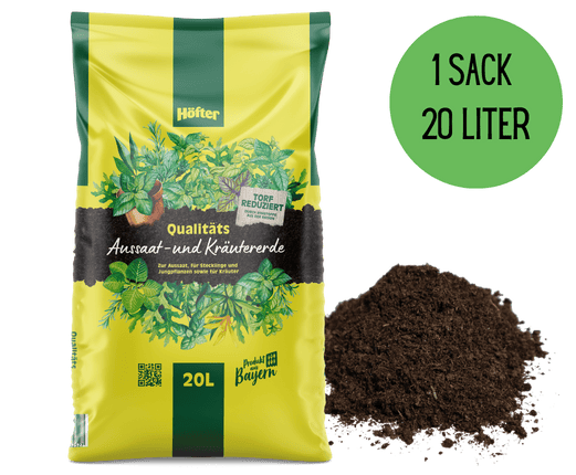 Höfter Premium Aussaat- & Kräutererde - 20l Höfter Premium Aussaat- & Kräutererde - 20l