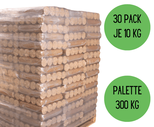 Runde Premium Holzbriketts WEICHHOLZ "BULLY" - 300kg