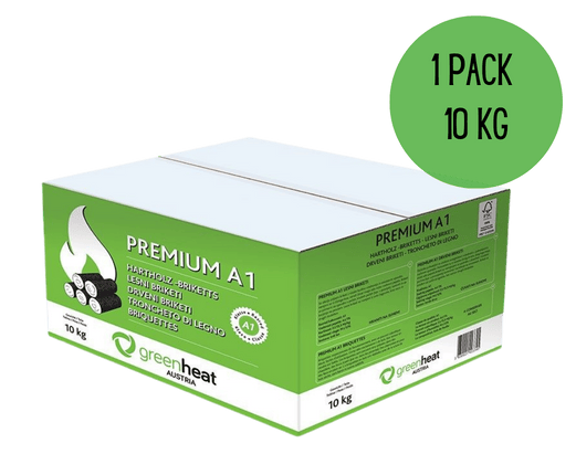 Runde Holzbriketts HARTHOLZ im Karton - 10kg Runde Holzbriketts HARTHOLZ im Karton - 10kg