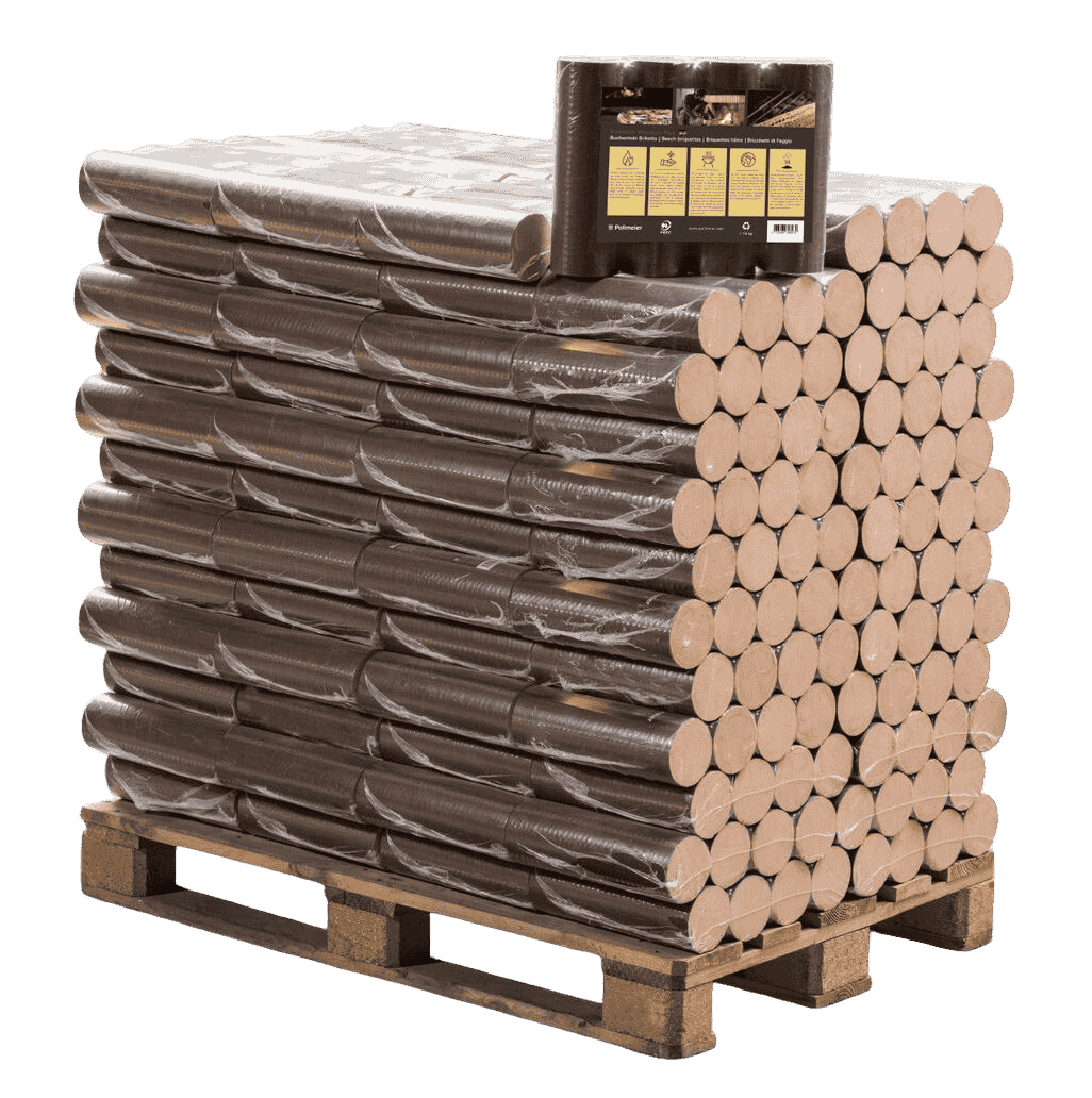 Buchenholzbriketts Pollmeier Premium Plus - 960kg Buchenholzbriketts Pollmeier Premium Plus - 960kg