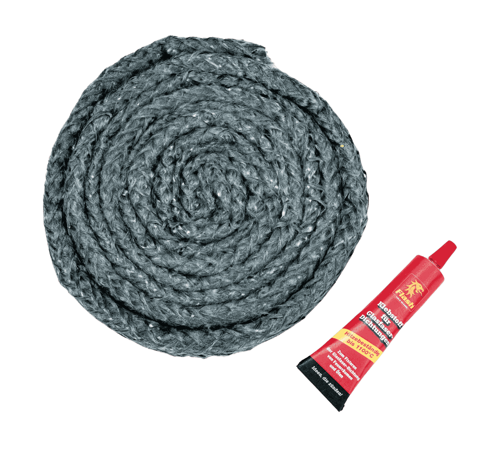 FLASH Kamin-Glasfaserdichtung Ø15mm FLASH Kamin-Glasfaserdichtung Ø15mm