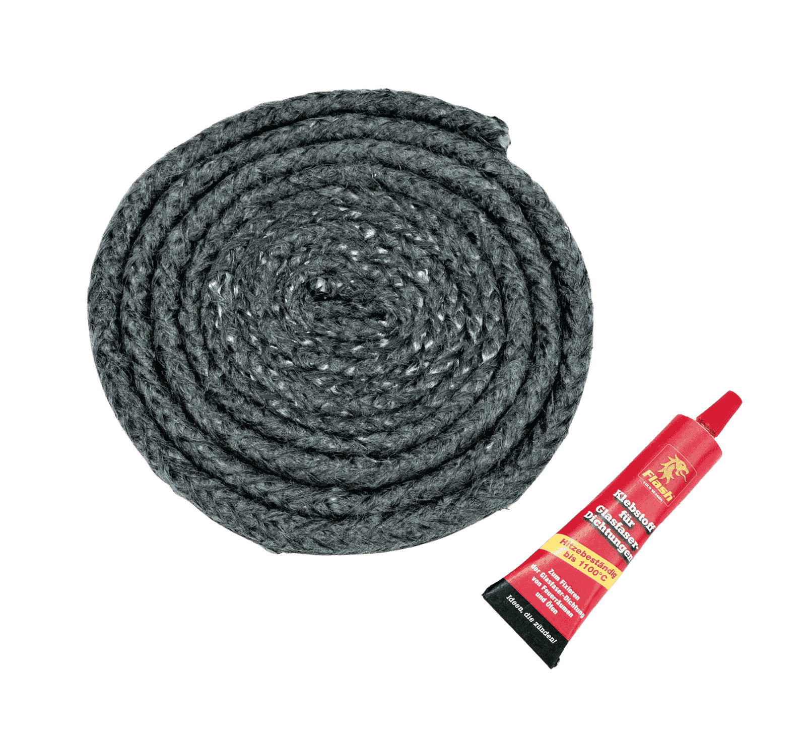 FLASH Kamin-Glasfaserdichtung Ø12mm FLASH Kamin-Glasfaserdichtung Ø12mm