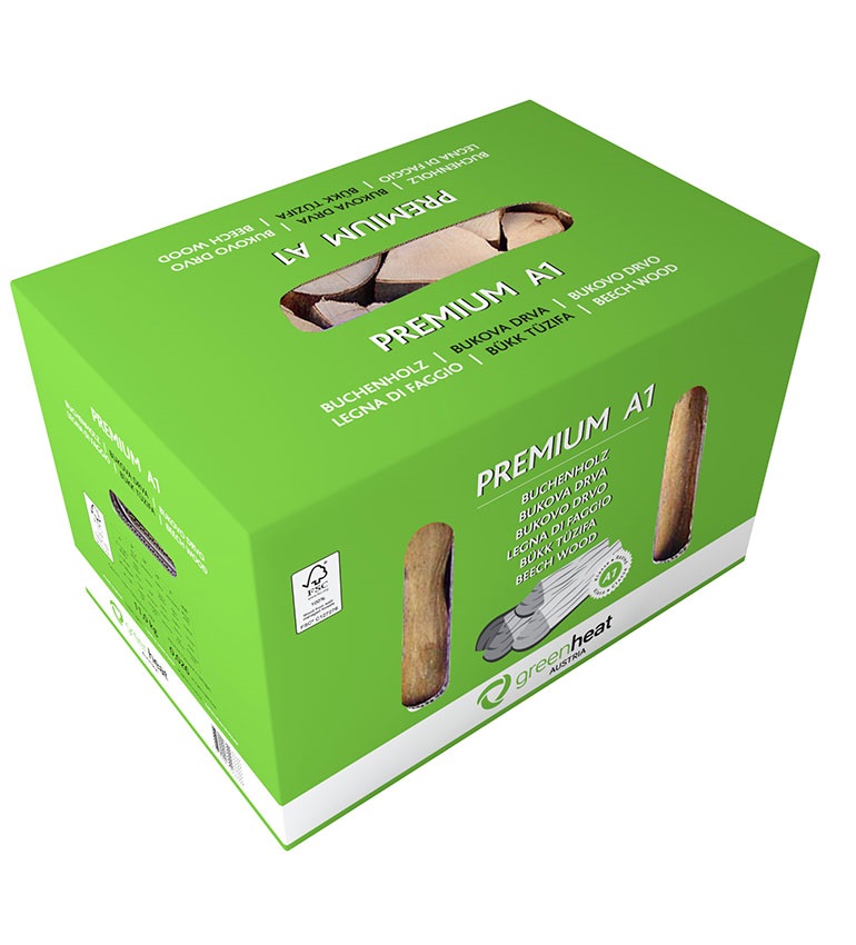 11kg Premium Kaminholz Buche 25cm im Karton