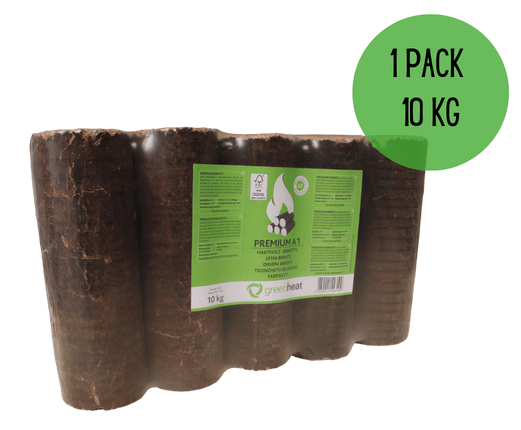 Runde Holzbriketts HARTHOLZ - 10kg