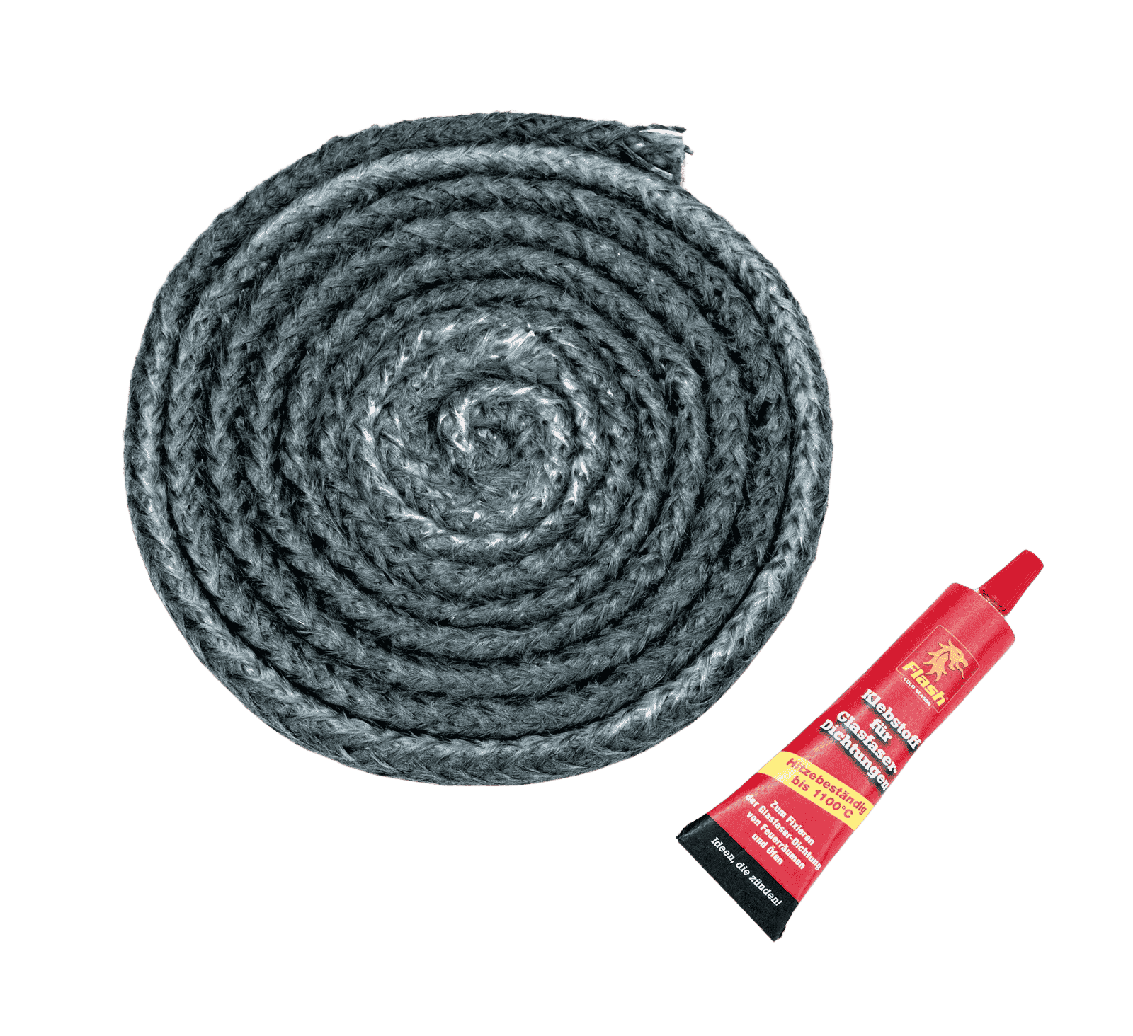 FLASH Kamin-Glasfaserdichtung Ø10mm FLASH Kamin-Glasfaserdichtung Ø10mm