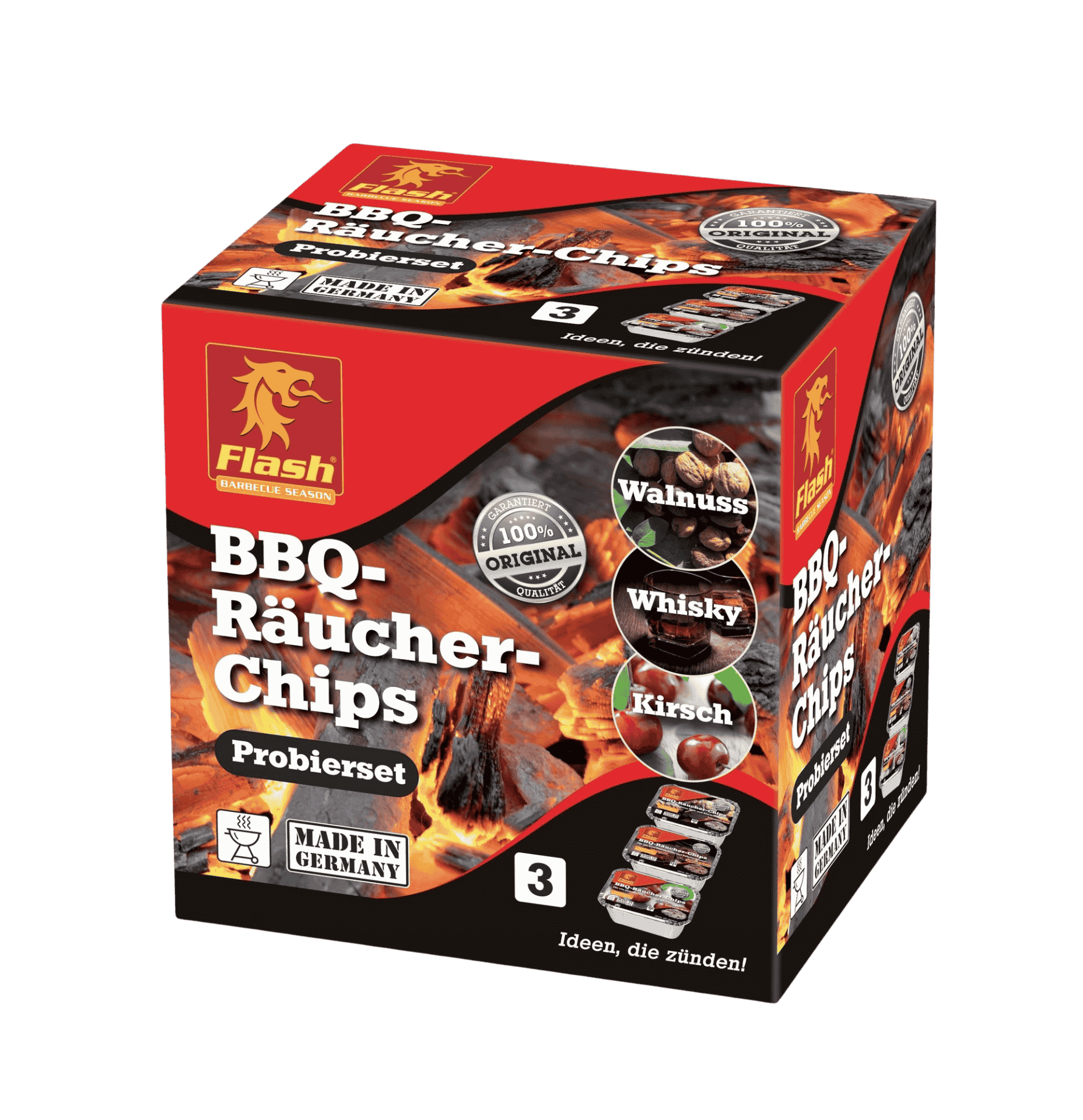 FLASH BBQ Räucher-Chips Kirsche 500g FLASH BBQ Räucher-Chips Kirsche 500g