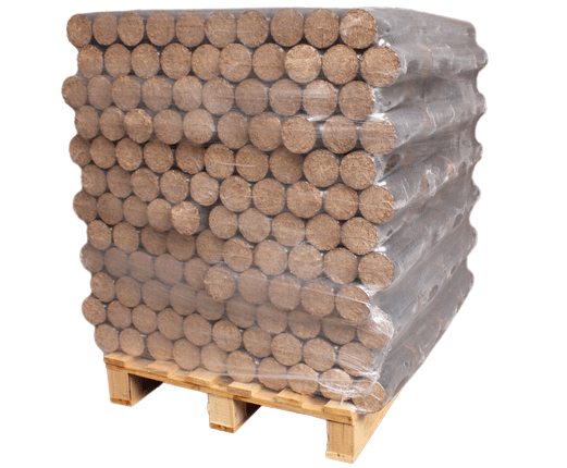 Runde Holzbriketts HARTHOLZ - 960kg Runde Holzbriketts HARTHOLZ - 960kg