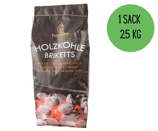 BonFire Grill Holzkohlebriketts 2,5 kg - 1 Sack 2,5 kg