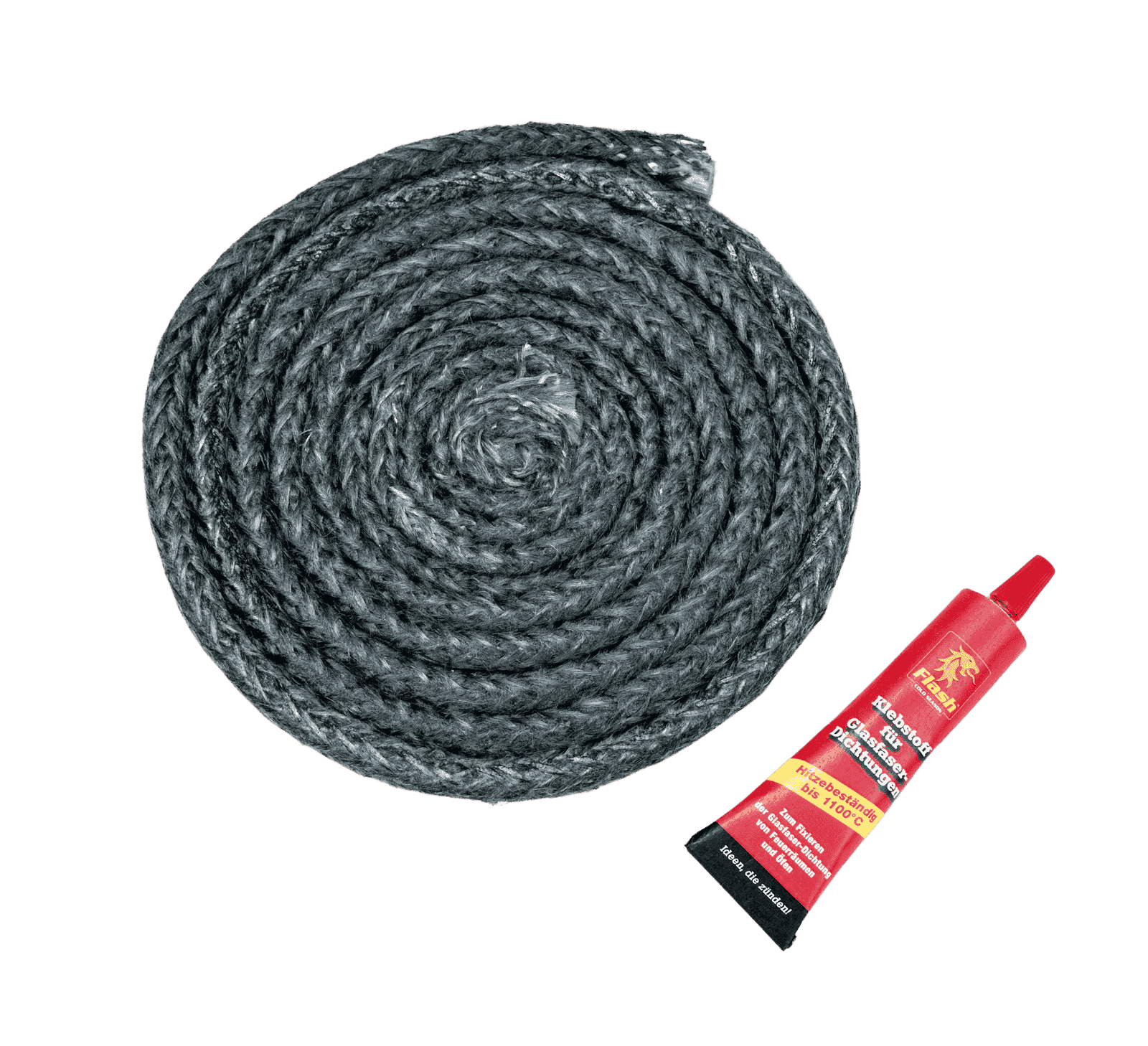 FLASH Kamin-Glasfaserdichtung Ø8mm FLASH Kamin-Glasfaserdichtung Ø8mm