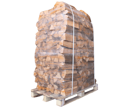 7kg Kaminholz Mix im Netzsack 12,5dm³ - 7kg Palette mit 80 Sack 560kg