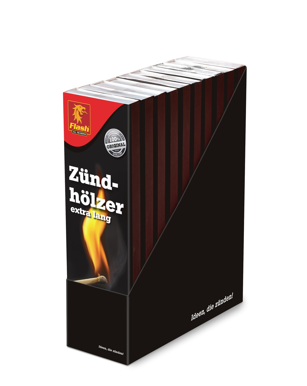 FLASH Zündhölzer 40 Stück extra lang